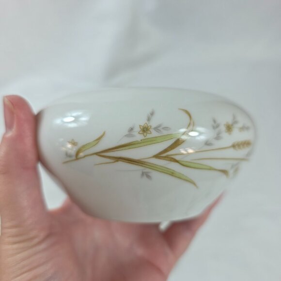 Fine China of Japan Golden Harvest Sugar Bowl and Lid Gold Wheat Sprays - Picture 12 of 15